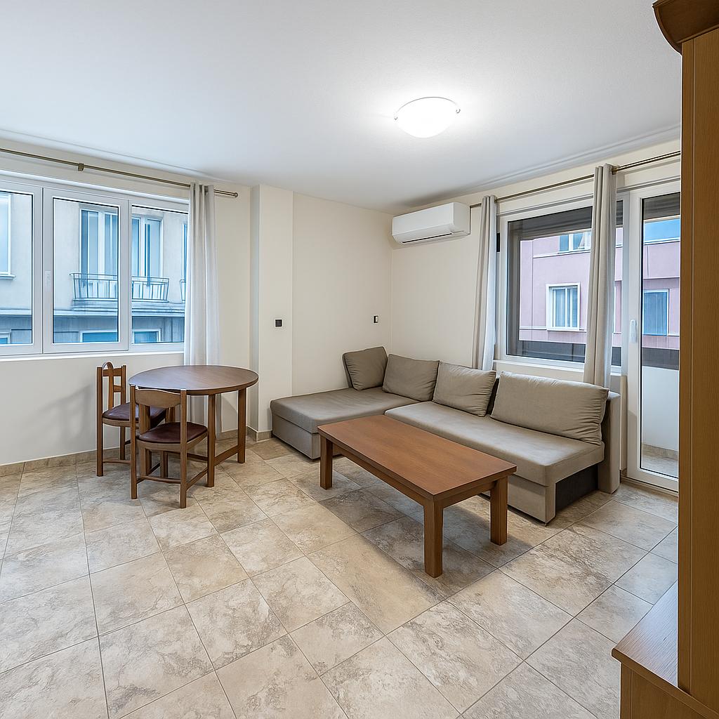 Двустаен апартамент в кв. Каменица 1 + барбекю зона