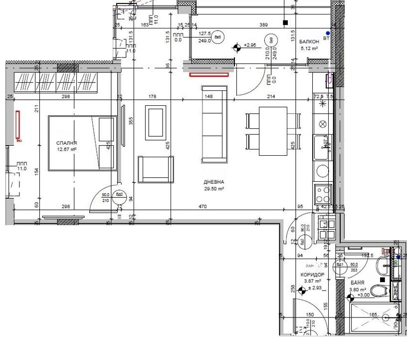 Двустаен за продажба с Акт 16 в кв.Овча купел