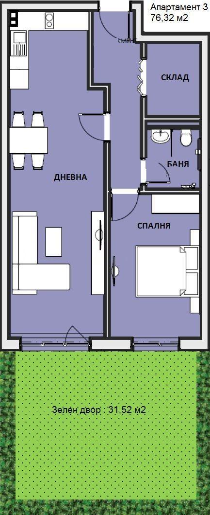 За продажба в София двустаен Люлин 6 ID 2108832